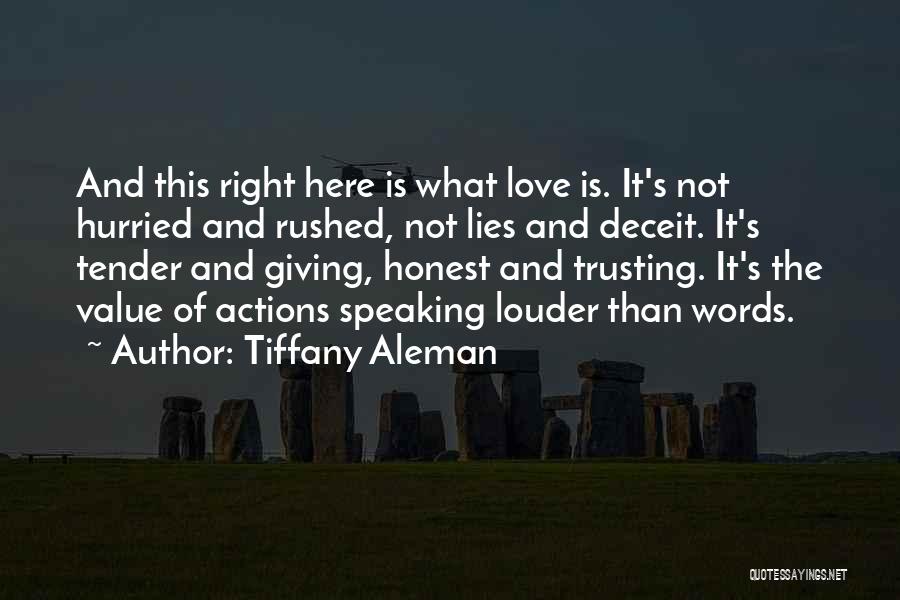 Love Lies And Deceit Quotes By Tiffany Aleman
