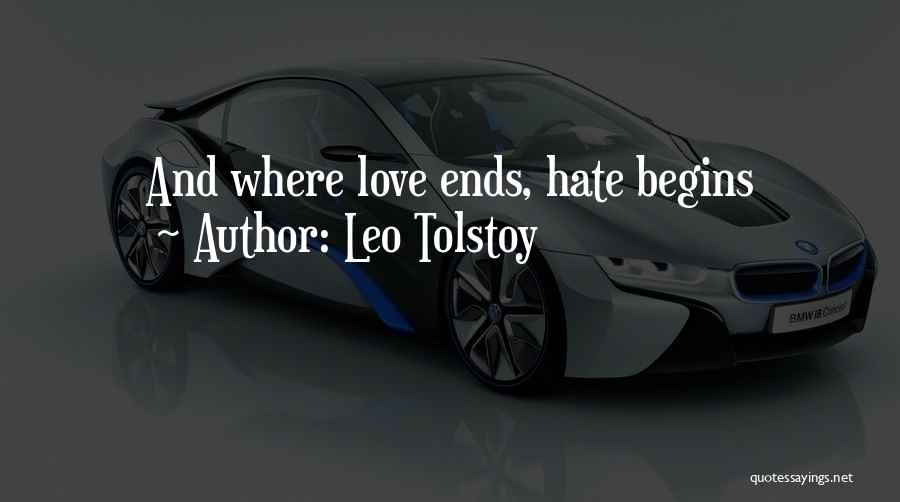 Love Life Ends Quotes By Leo Tolstoy
