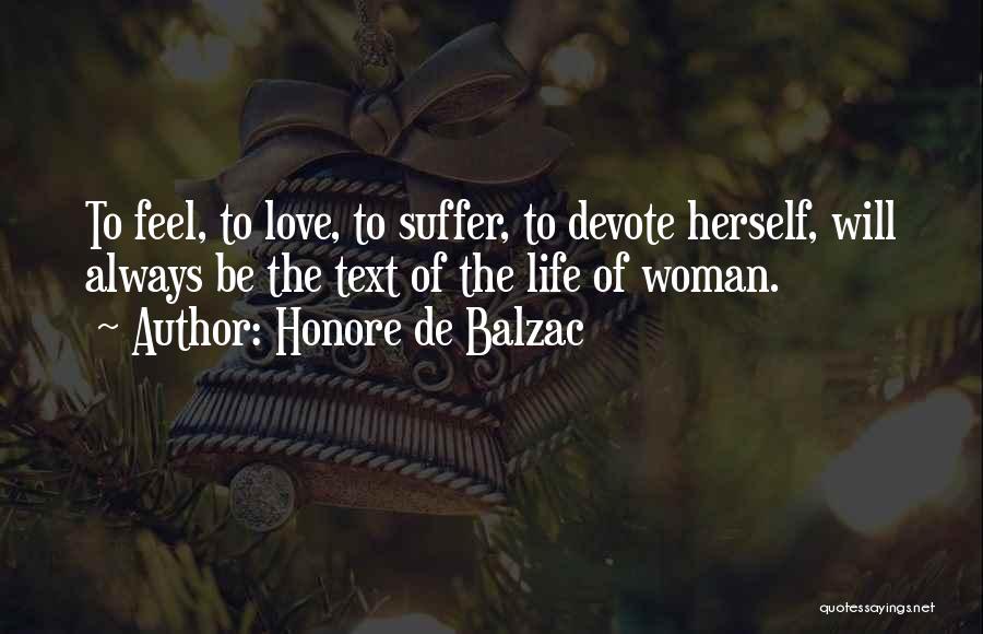 Love Life Text Quotes By Honore De Balzac