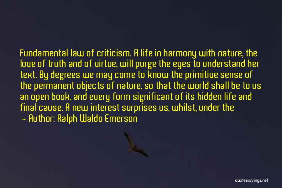 Love Life Text Quotes By Ralph Waldo Emerson