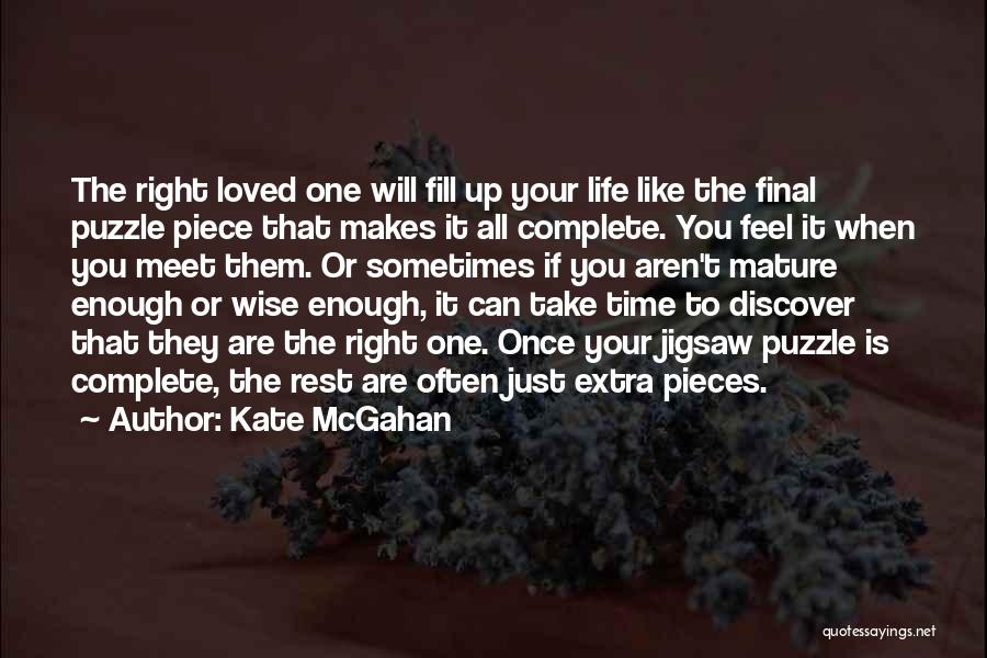 Love Like Puzzle Quotes By Kate McGahan