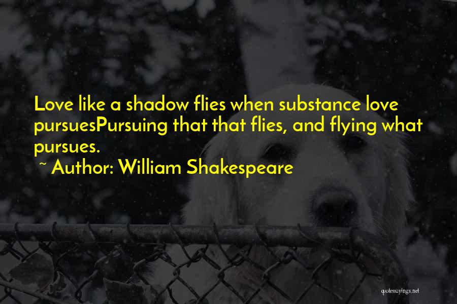 Love Like Shadow Quotes By William Shakespeare