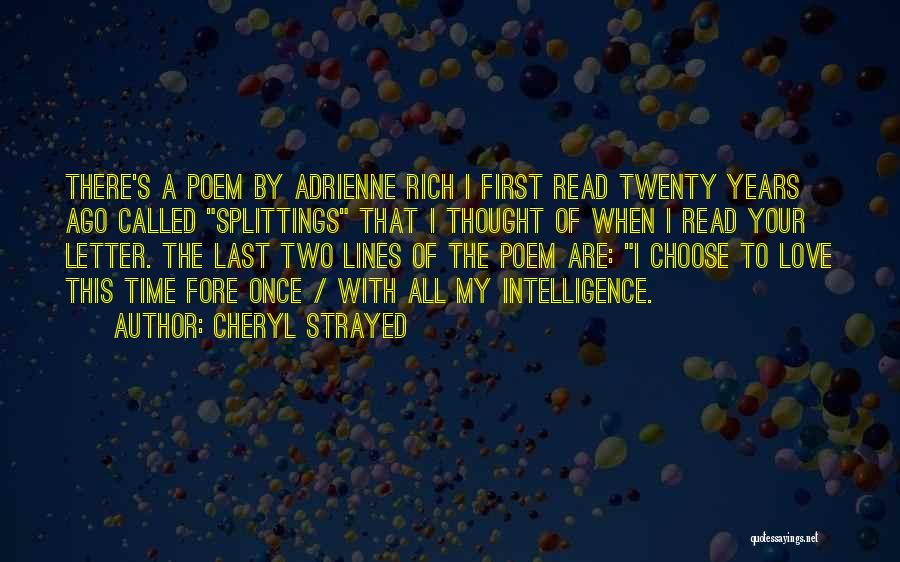 Love Lines Quotes By Cheryl Strayed