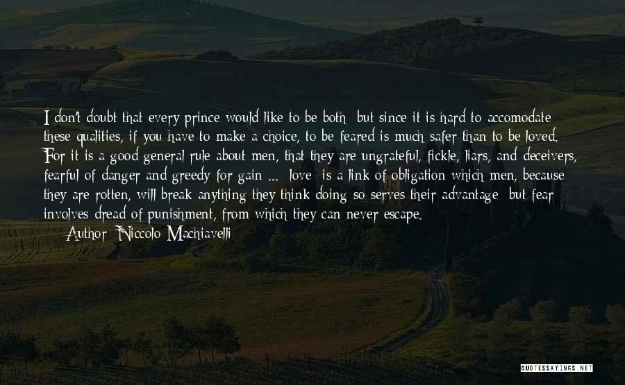 Love Link Quotes By Niccolo Machiavelli