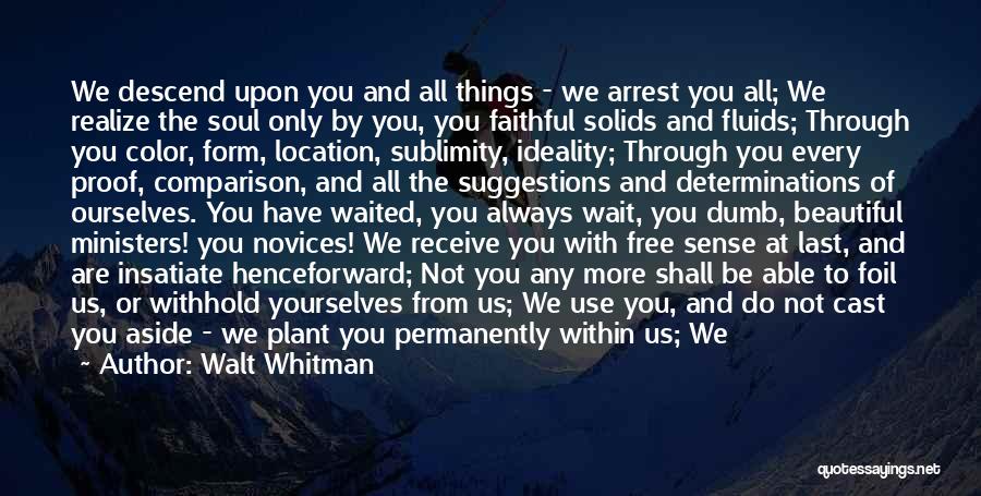 Love Location Quotes By Walt Whitman