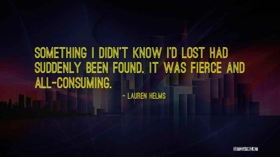 Love Lost Then Found Quotes By Lauren Helms