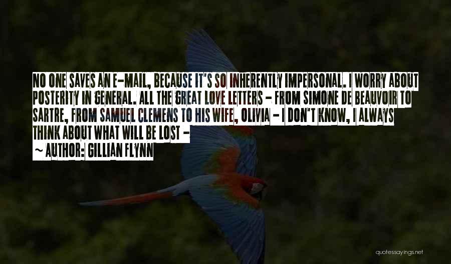 Love Mail Quotes By Gillian Flynn