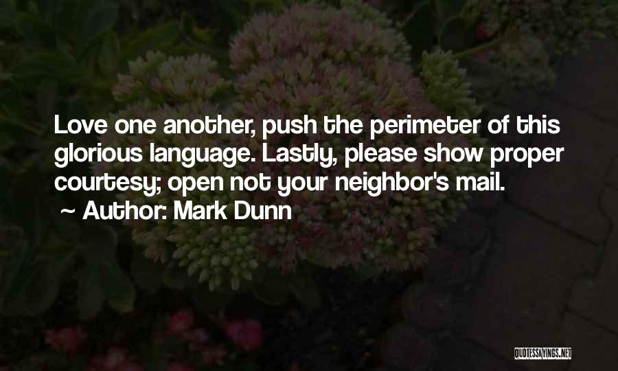 Love Mail Quotes By Mark Dunn