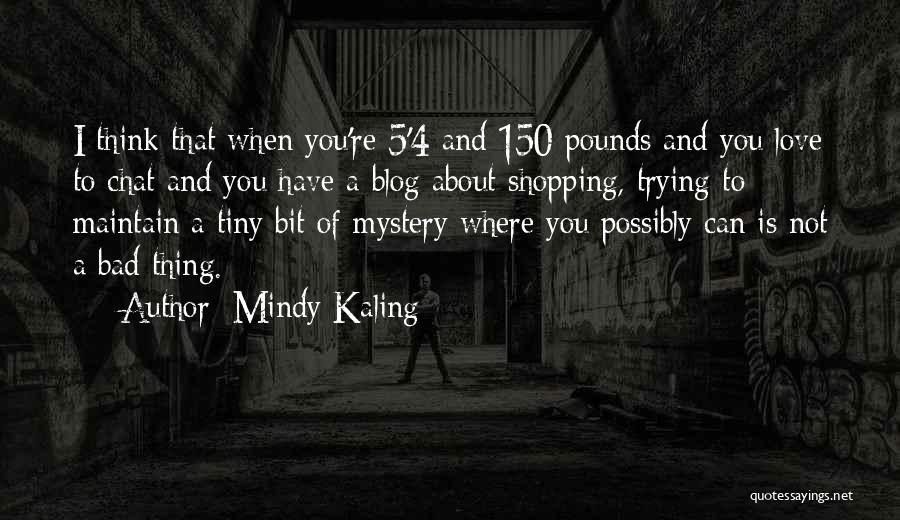 Love Maintain Quotes By Mindy Kaling