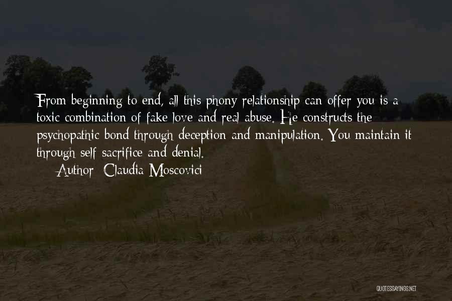 Love Manipulation Quotes By Claudia Moscovici