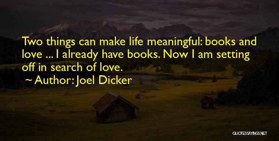 Love Meaningful Quotes By Joel Dicker