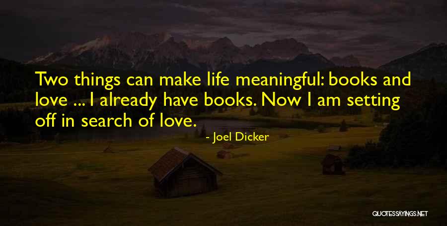 Love Meaningful Quotes By Joel Dicker