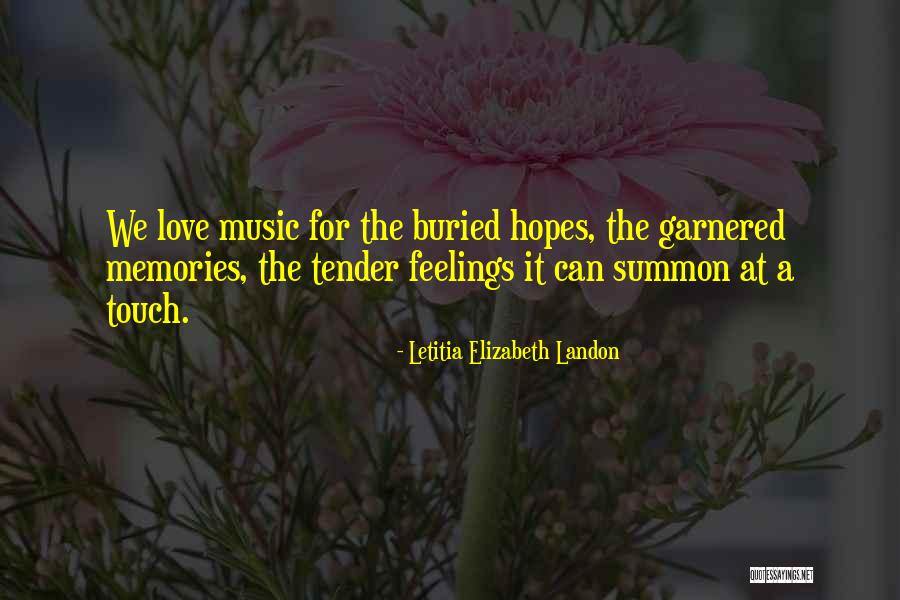 Love Memories Quotes By Letitia Elizabeth Landon