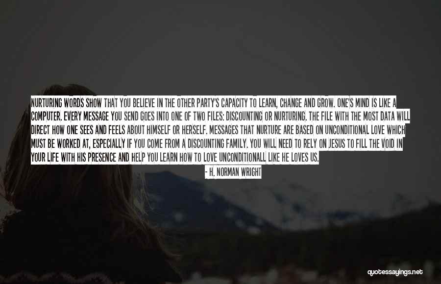 Love Message Quotes By H. Norman Wright Love Message Quotes By H. Norman Wright
