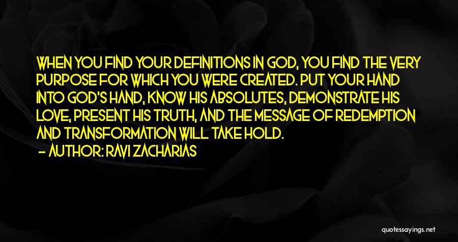 Love Message Quotes By Ravi Zacharias