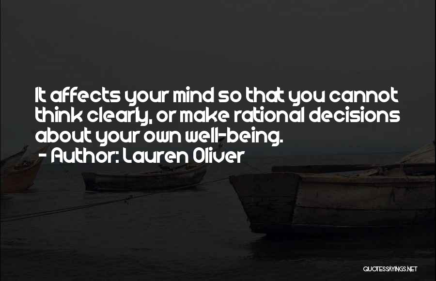 Love Mind Quotes By Lauren Oliver