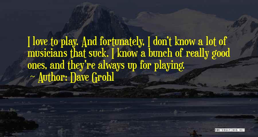 Love Musicians Quotes By Dave Grohl