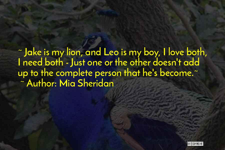 Love My Boy Quotes By Mia Sheridan