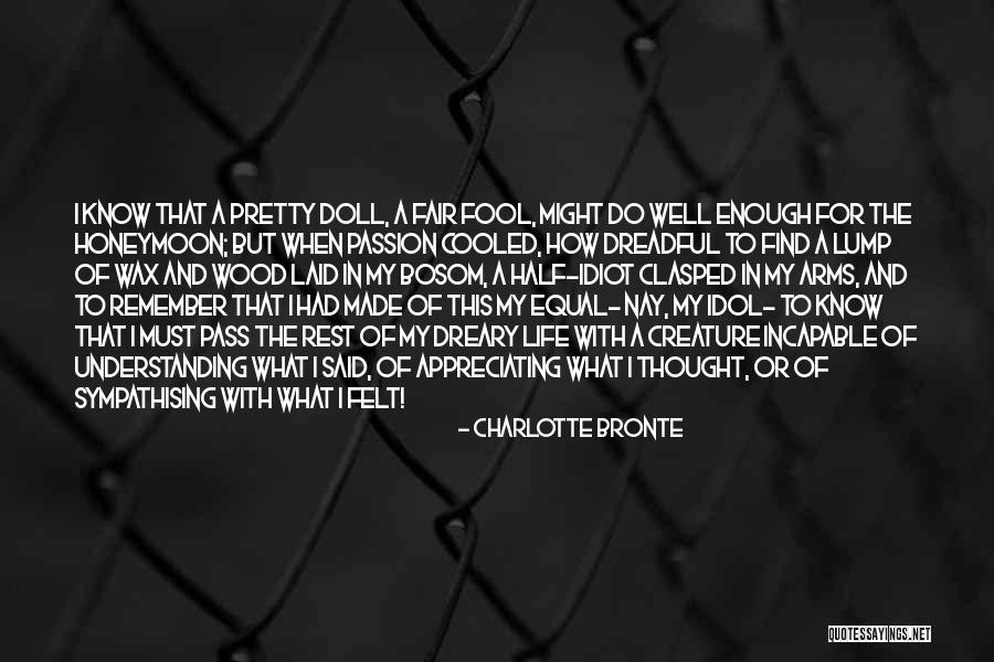 Love My Idol Quotes By Charlotte Bronte