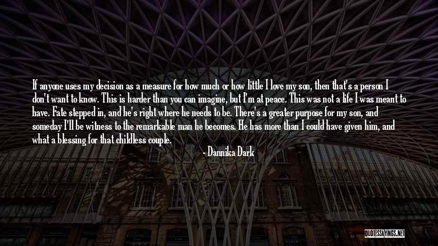 Love My Little Man Quotes By Dannika Dark