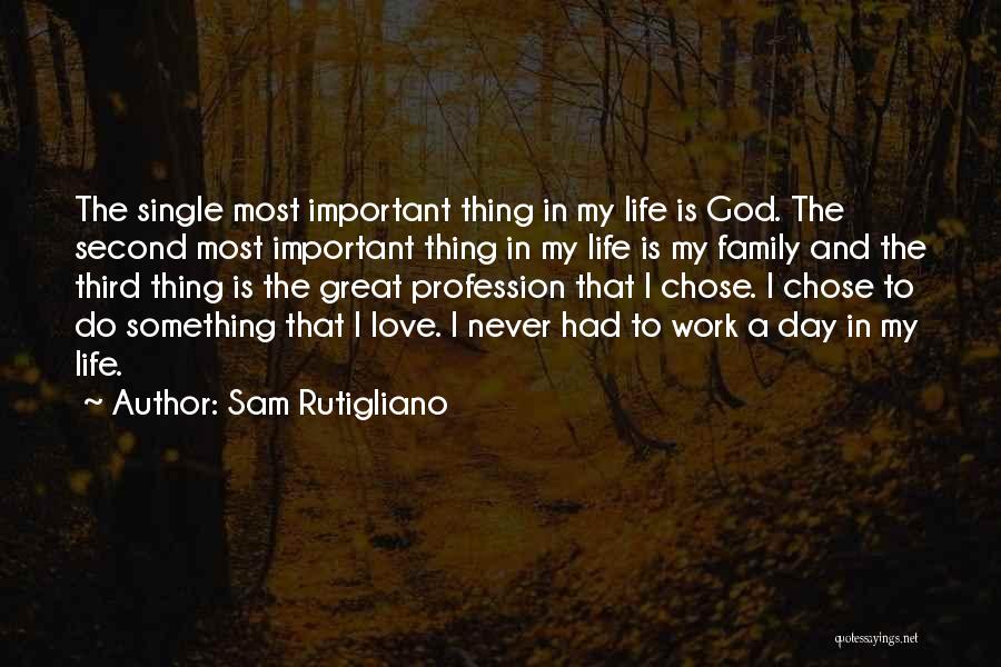 Love My Work Family Quotes By Sam Rutigliano