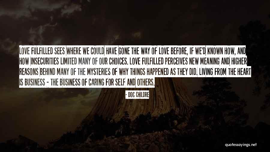 Love Mysteries Quotes By Doc Childre