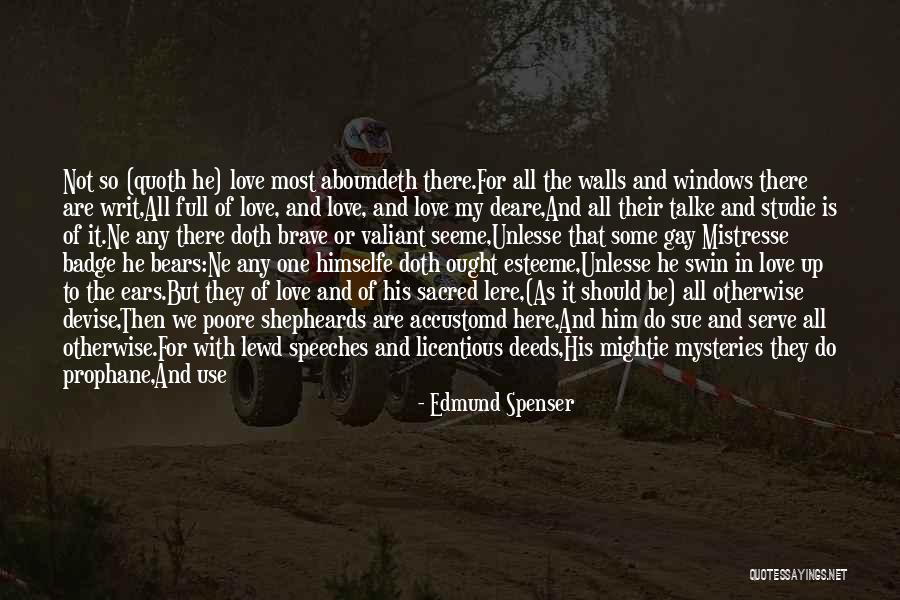 Love Mysteries Quotes By Edmund Spenser