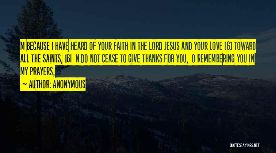 Love N Faith Quotes By Anonymous