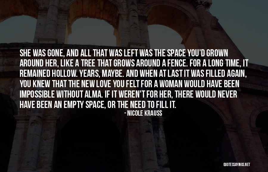 Love Need Space Quotes By Nicole Krauss