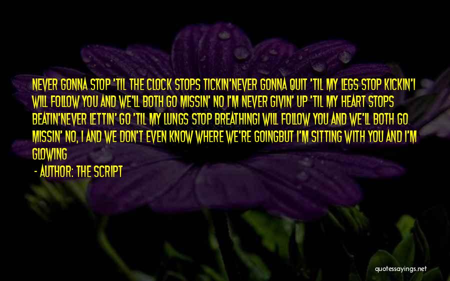 Love Never Stops Quotes By The Script