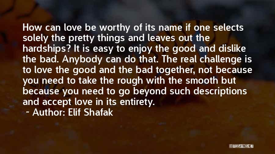 Love Not Easy Quotes By Elif Shafak