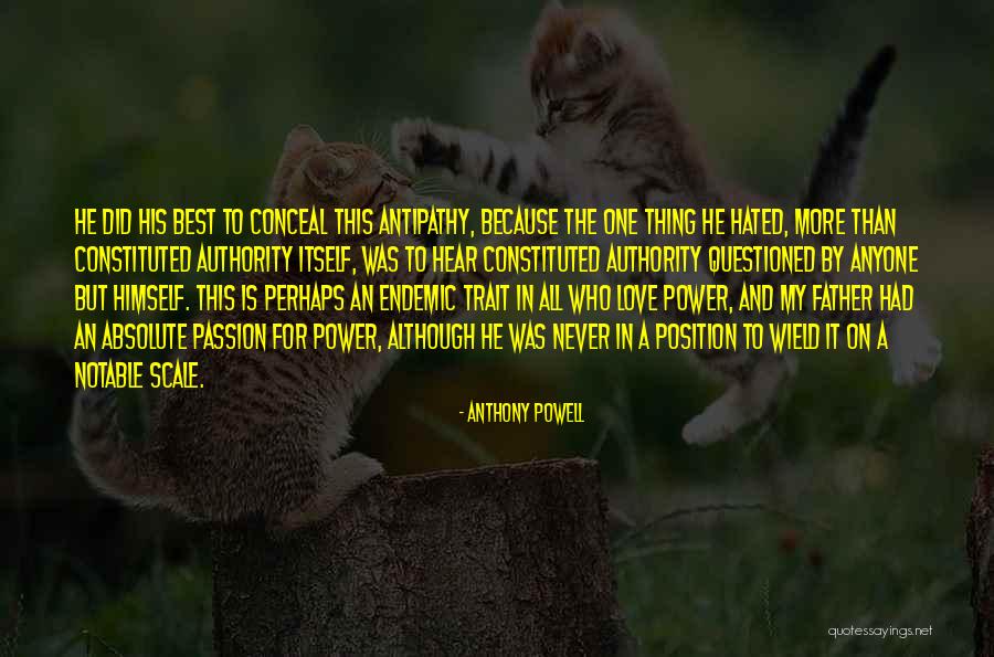 Love Notable Quotes By Anthony Powell