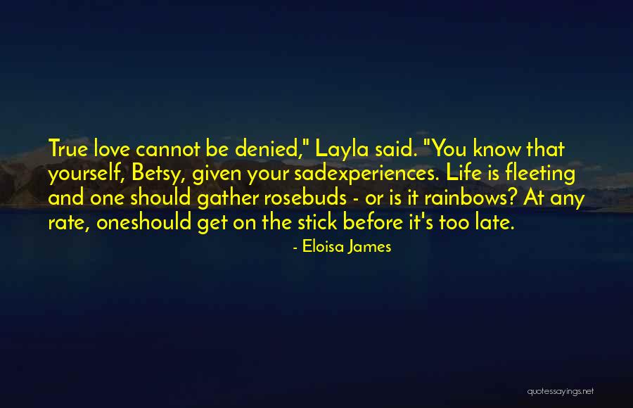 Love Now Before It's Too Late Quotes By Eloisa James Love Now Before It's Too Late Quotes By Eloisa James