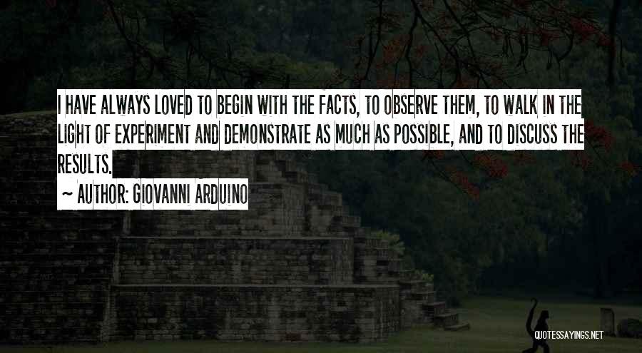 Love Observation Quotes By Giovanni Arduino
