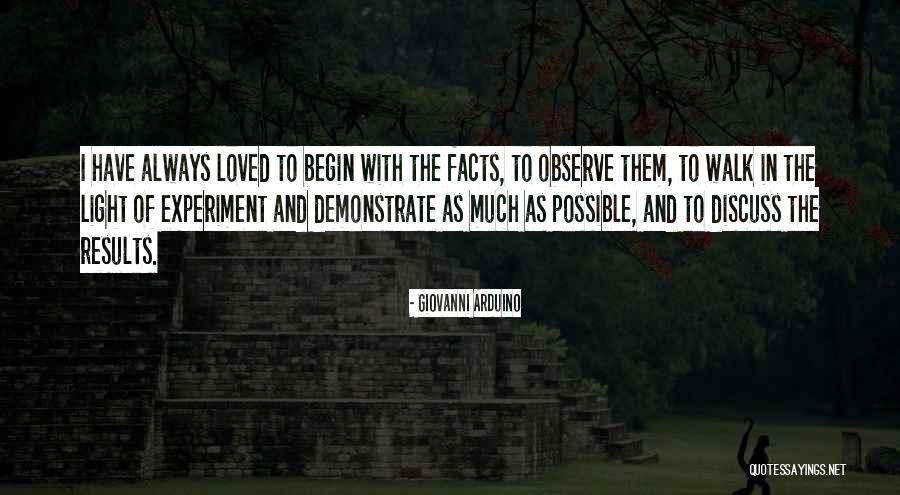 Love Observation Quotes By Giovanni Arduino