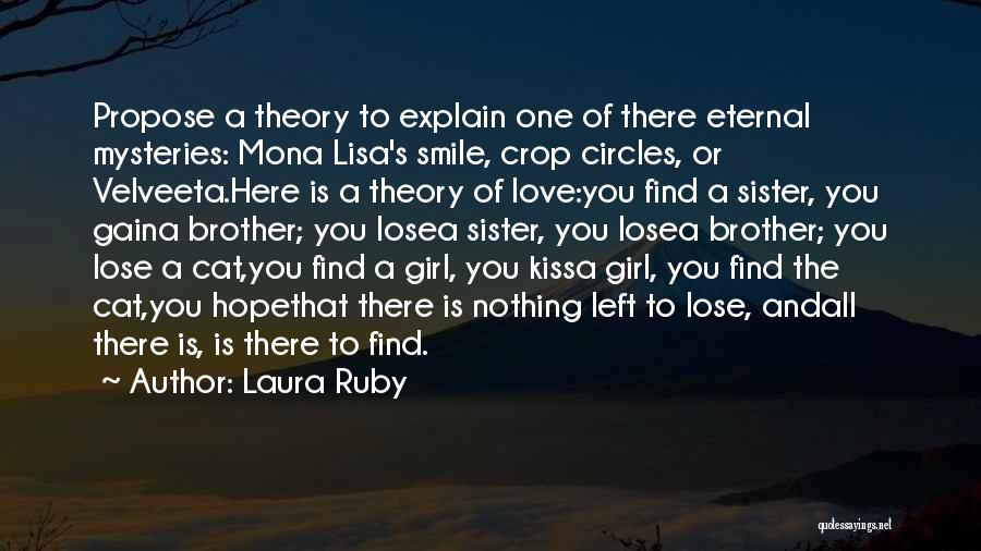 Love Of Brother And Sister Quotes By Laura Ruby