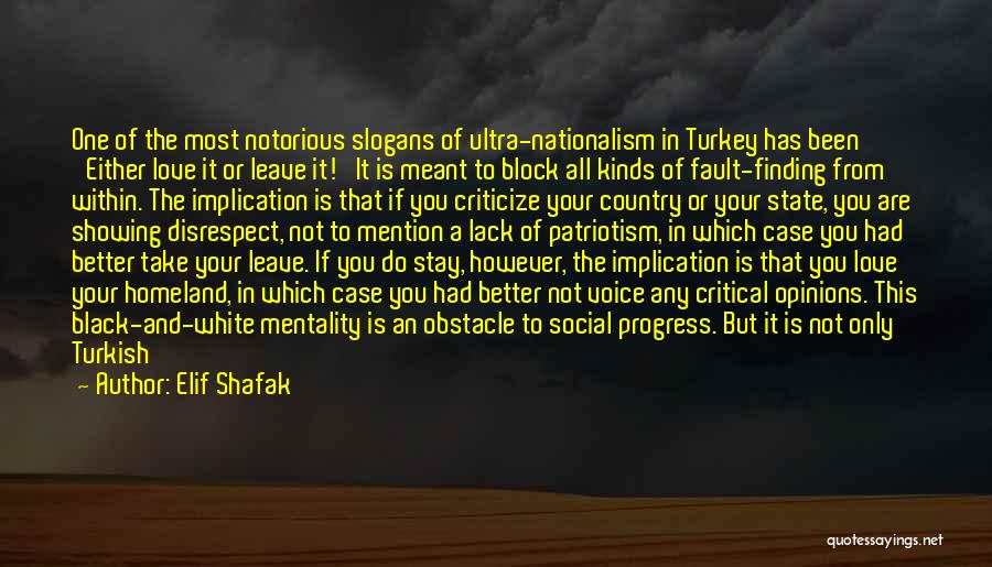 Love Of Your Country Quotes By Elif Shafak