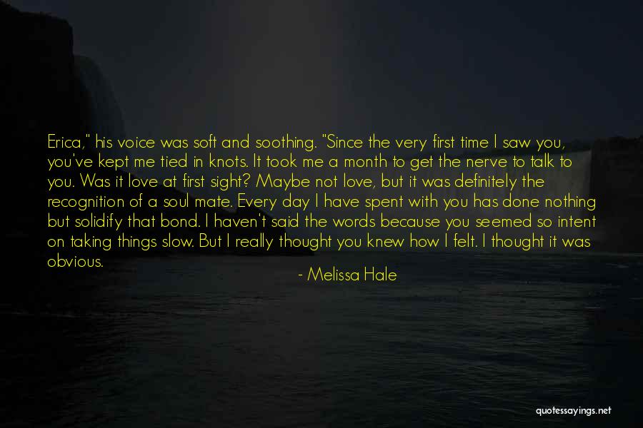 Love On Sight Quotes By Melissa Hale