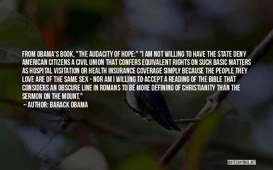 Love On The Bible Quotes By Barack Obama