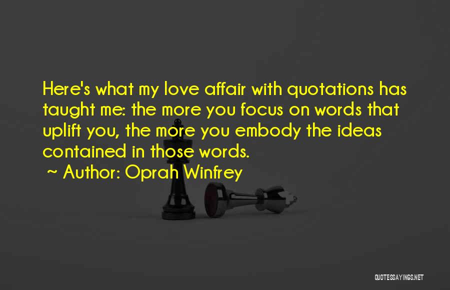 Love Oprah Quotes By Oprah Winfrey