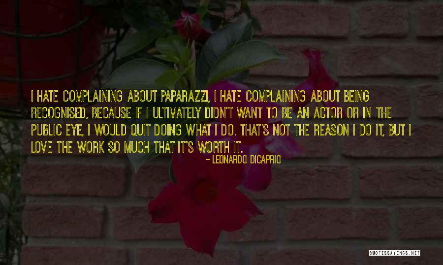 Love Or Hate Quotes By Leonardo DiCaprio