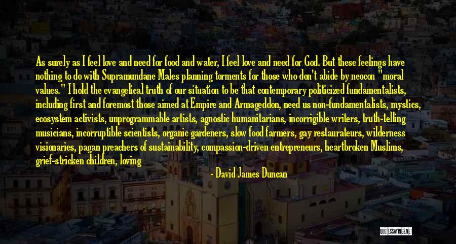 Love Organic Quotes By David James Duncan