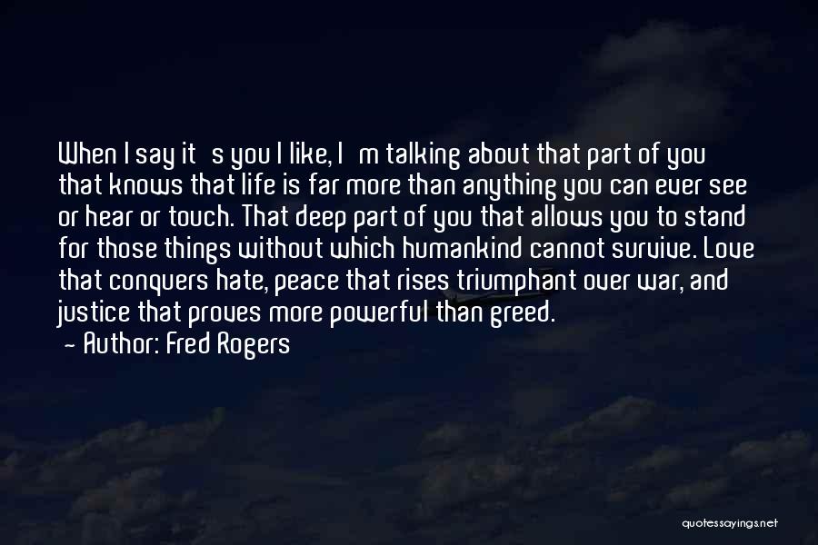Love Over Friendship Quotes By Fred Rogers