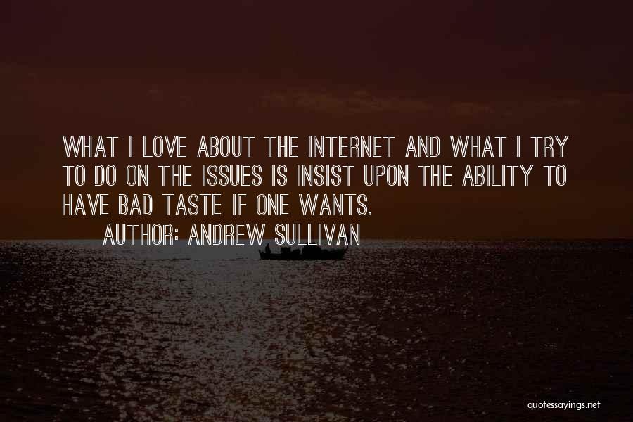 Love Over The Internet Quotes By Andrew Sullivan