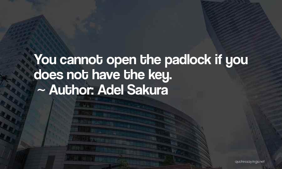 Love Padlock Quotes By Adel Sakura
