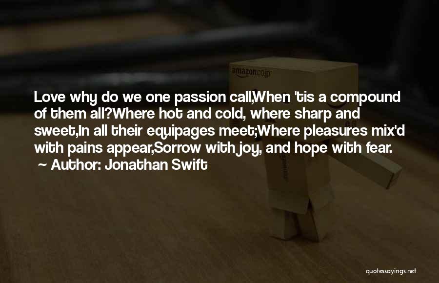Love Pains Quotes By Jonathan Swift