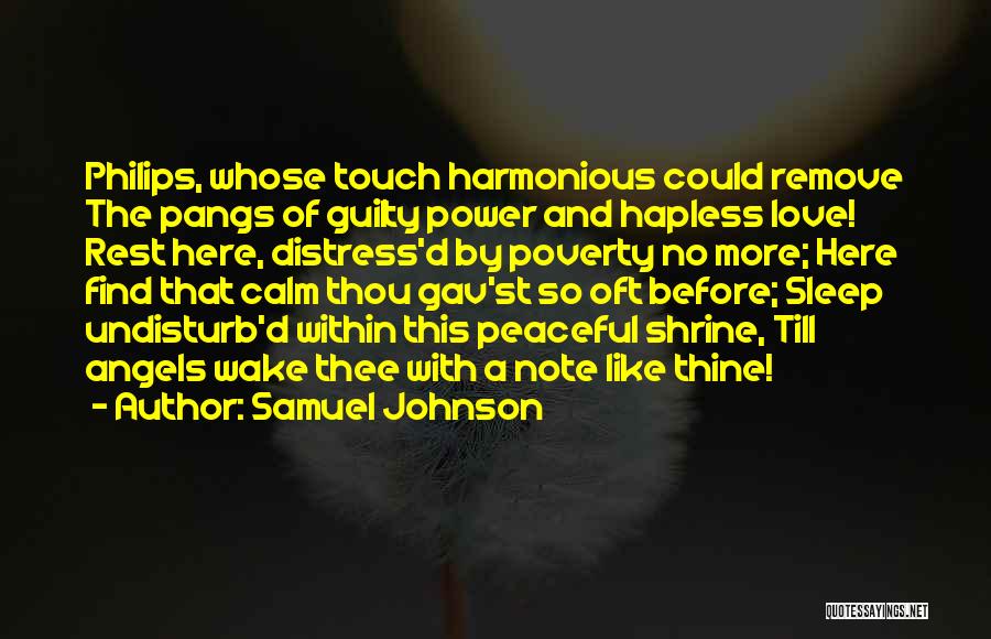 Love Pangs Quotes By Samuel Johnson