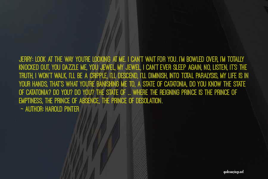 Love Paralysis Quotes By Harold Pinter