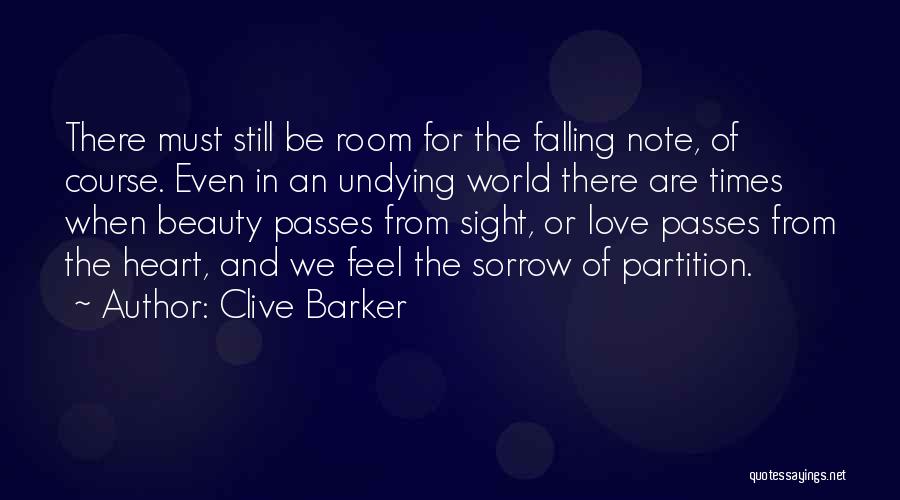 Love Partition Quotes By Clive Barker