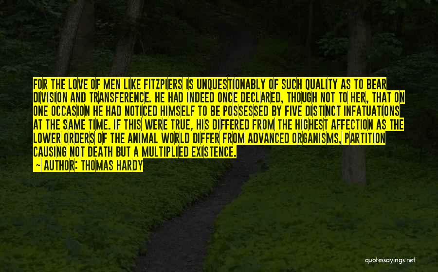 Love Partition Quotes By Thomas Hardy
